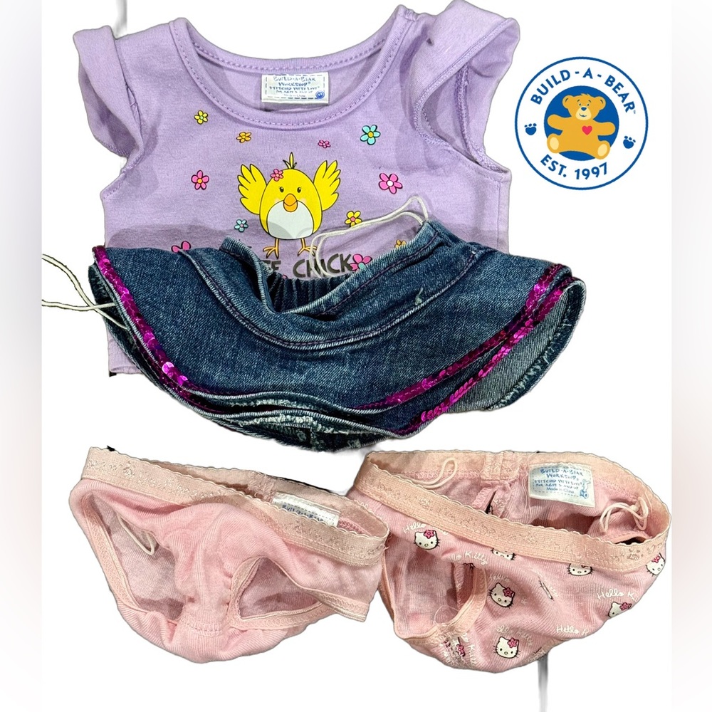 🌺Vintage Build-A-Bear Outfit with 2 Pairs of Undies🌸🌺